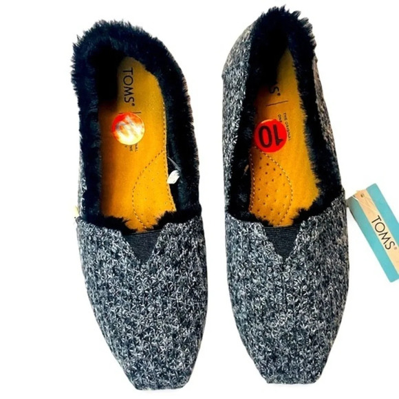 Toms Alpargata Cozy Belmont Slip On Flats Size 10 - Picture 1 of 2